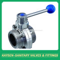 SMS Hygienic Butterfly Valves Male End